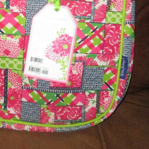 NWT Lilly Pulitzer Patch Day Laptop Computer Briefcase Tote Bag - Picture 4 of 4